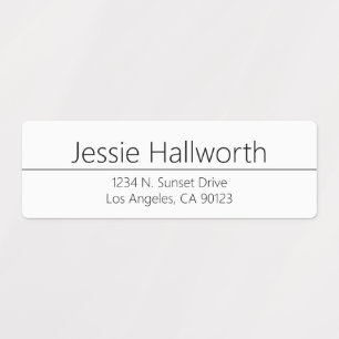 Etiquetas Endereço à prova d'água da classe simples/outras i