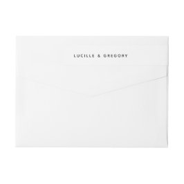 Etiquetas Endereço de Devolução em volta Minimalista Branco