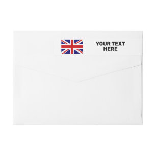 Etiquetas Endereço de devolução personalizado da bandeira