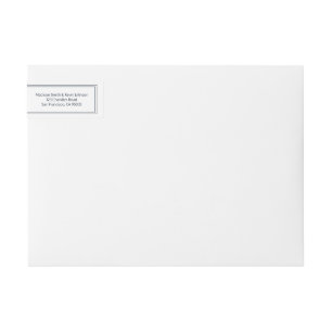 Etiquetas Endereço do remetente simples minimalista do