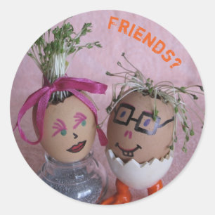 Etiquetas engraçadas do casal de Eggmen dos amigo