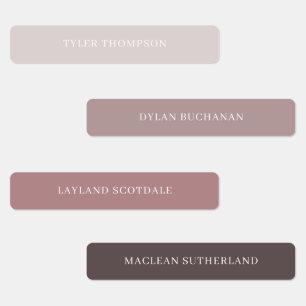 Etiquetas Escola à prova d'água de Terracotta Boys