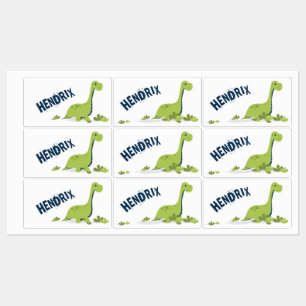 Etiquetas Escola de Dinossauro Personalizada Fofa