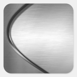 Etiquetas escovadas Curvy do olhar do metal