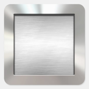 Etiquetas escovadas quadro prata do metal