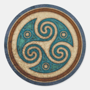 Etiquetas escuras de Triskele