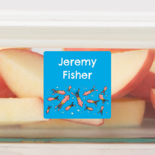 Etiquetas Estilo de desenho animado de lula rosa, engraçado 