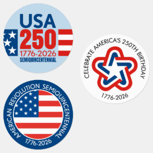 Etiquetas EUA 250 - 250º Aniversário da América - Estrelas L