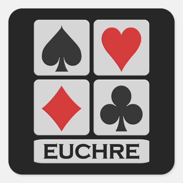 Etiquetas Euchre (Frente)
