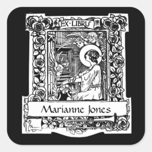 Etiquetas Ex-Libris do Bookplate de Nouveau
