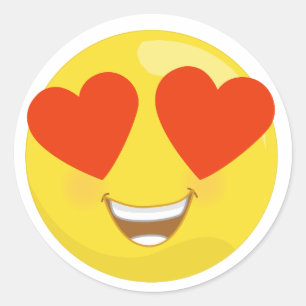 Etiquetas Eyed coração de Emoji do amor