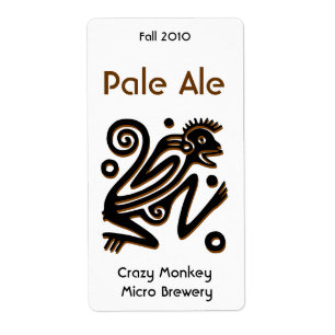 Etiquetas fabricadas cerveja da cerveja do macaco