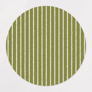 Etiquetas Faixa Verde-Oliva com Linhas Isoladas