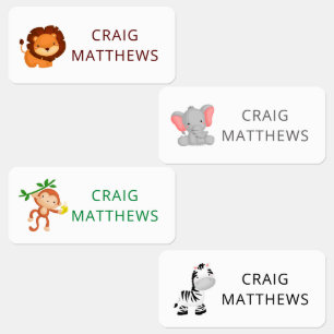 Etiquetas Fecho de Nome Personalizado de Animais de Corte