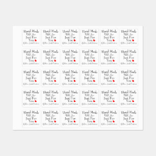 Etiquetas Feita À Mão Com Amor Apenas Para Você Personalizad