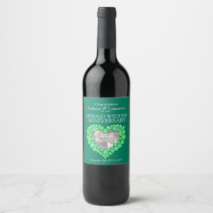 Etiquetas feitas sob encomenda esmeraldas do vinho