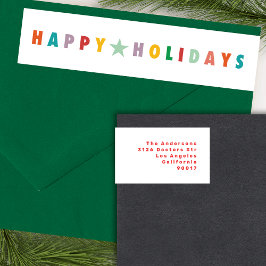 ETIQUETAS FELIZ AMOR JOY | NATAL COLORIDO