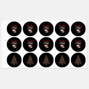 Etiquetas Feliz Natal Árvore de Natal do Instrumento Ukulel