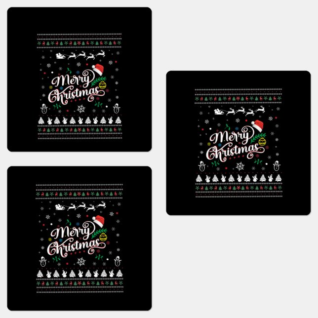 Etiquetas Feliz Natal Engraçado (Grupo)