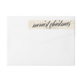 Etiquetas Feriado Floral de Natal Elegante