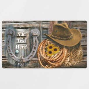 Etiquetas Ferradura ocidental do cowboy Hat Lasso