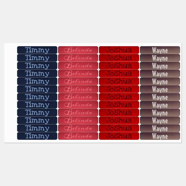 Etiquetas Ferro para as Crianças (Folha)