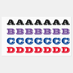 Etiquetas Ferro personalizado em letras