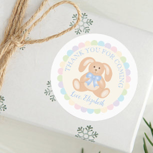 Etiquetas Festa de Aniversário de criança de Coelho Elegante