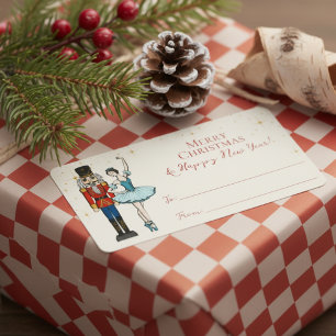 Etiquetas Festivas de Natal do Quebra-Nozes Para e