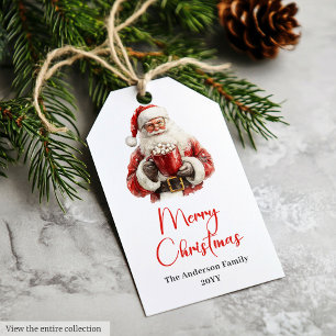 Etiquetas Festivas do Natal das Crianças do Papai