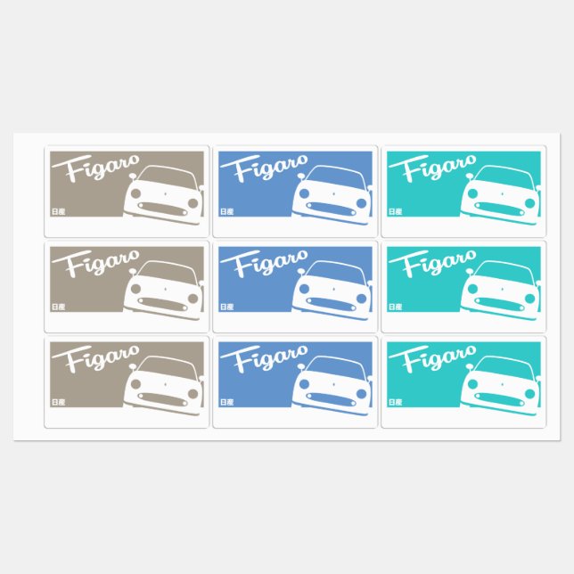 Etiquetas Figaro Stickers (Folha)