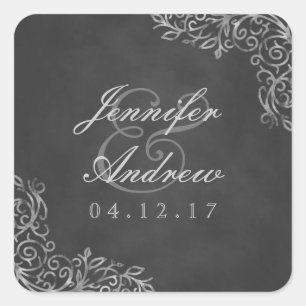 Etiquetas filigranas do casamento do quadro
