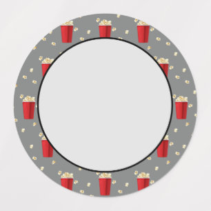 Etiquetas Filme de TV Red Popcorn Baldes Filme Snack