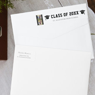 Etiquetas Filmstrip Photo Collage Graduation Address