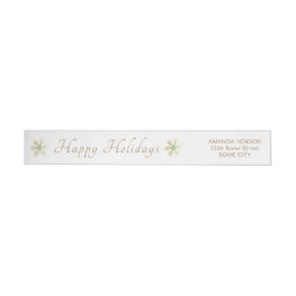 Etiquetas Floco de Neve de Natal Personalizado Festivo