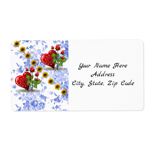 Etiquetas Florais (Frente)