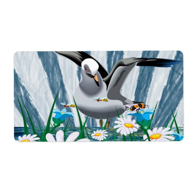 Etiquetas Florais (Frente)