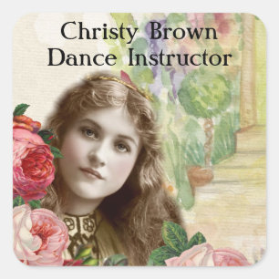 Etiquetas florais da mulher dos rosas da couve do