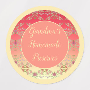 Etiquetas Floral Rosa Decorativo