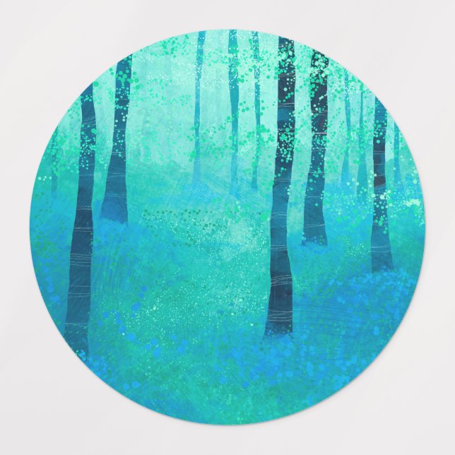 Etiquetas Floresta Bluebell (Design 1)