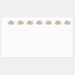 Etiquetas Fofa Kawaii Obrigado Por Comprar Gatinho Pequeno