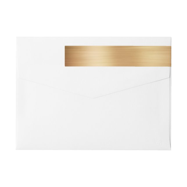 Etiquetas Folha de Ouro Falso em Branco (Verso)