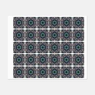 Etiquetas Folk Mandala Labels