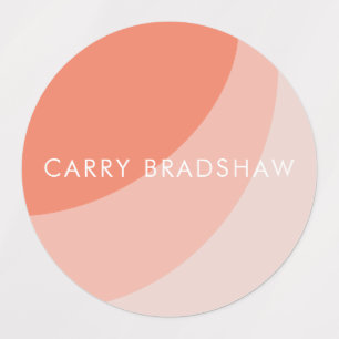 Etiquetas Formas Orgânicas Simples, Sherbet Pastel Labels