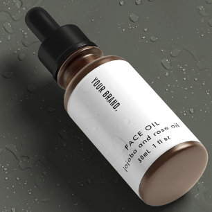 Etiquetas Frasco conta-gotas minimal simples 1oz 30ml à prov
