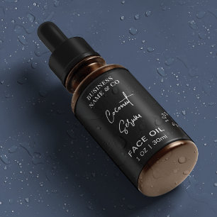 Etiquetas Frasco de borboleta preto 1 OZ moderno à prova de