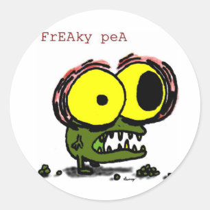 Etiquetas Freaky da ervilha