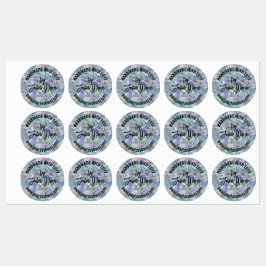 Etiquetas Fundo da Pedra Óptica Holográfica