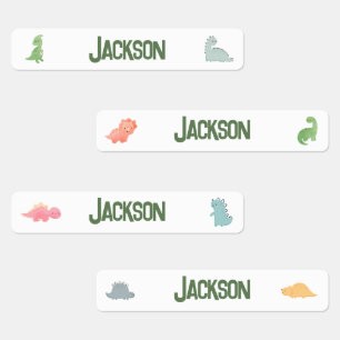 Etiquetas Garotos bonitos Rótulos de Vestuário do Dinossauro