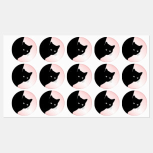 Etiquetas Gato Preto de Vento Rosa